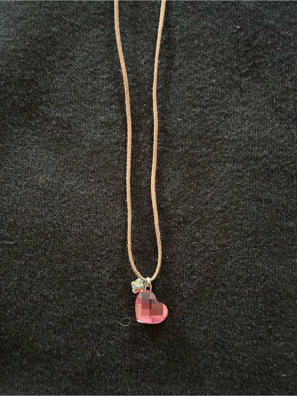 Swarovski Pink Heart Crystal Pendant Necklace